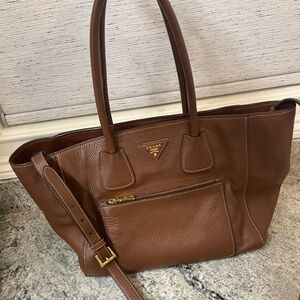 Prada Vitello Daino Twin Pocket Tote